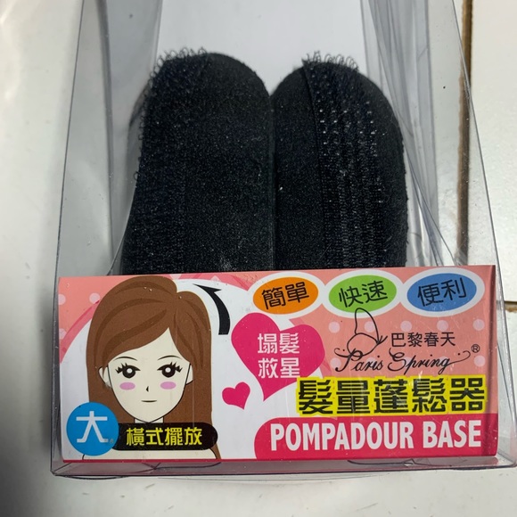 Hair Styling Accessories- Black- Ballerina Bun Roller, Hair Pompadour Bump Clips - Picture 4 of 5